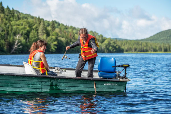 Activités nautiques sur place à la pourvoirie Trudeau